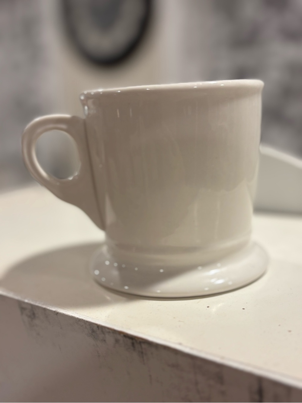 Anthropologie Monogram L Pedestal Mug Black & White Discontinued - Picture 2 of 6